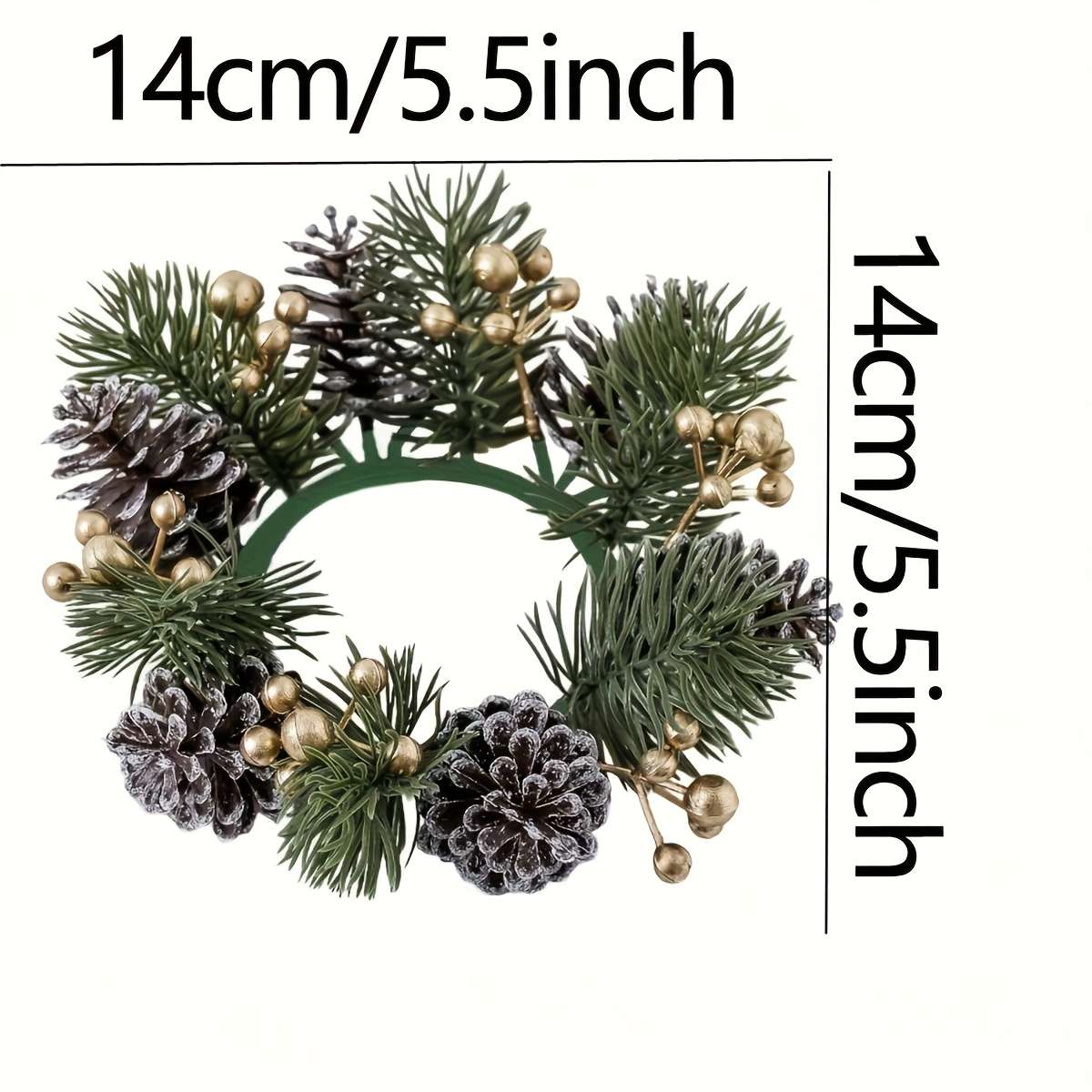 Christmas Decorations Color 2Pcs Golden