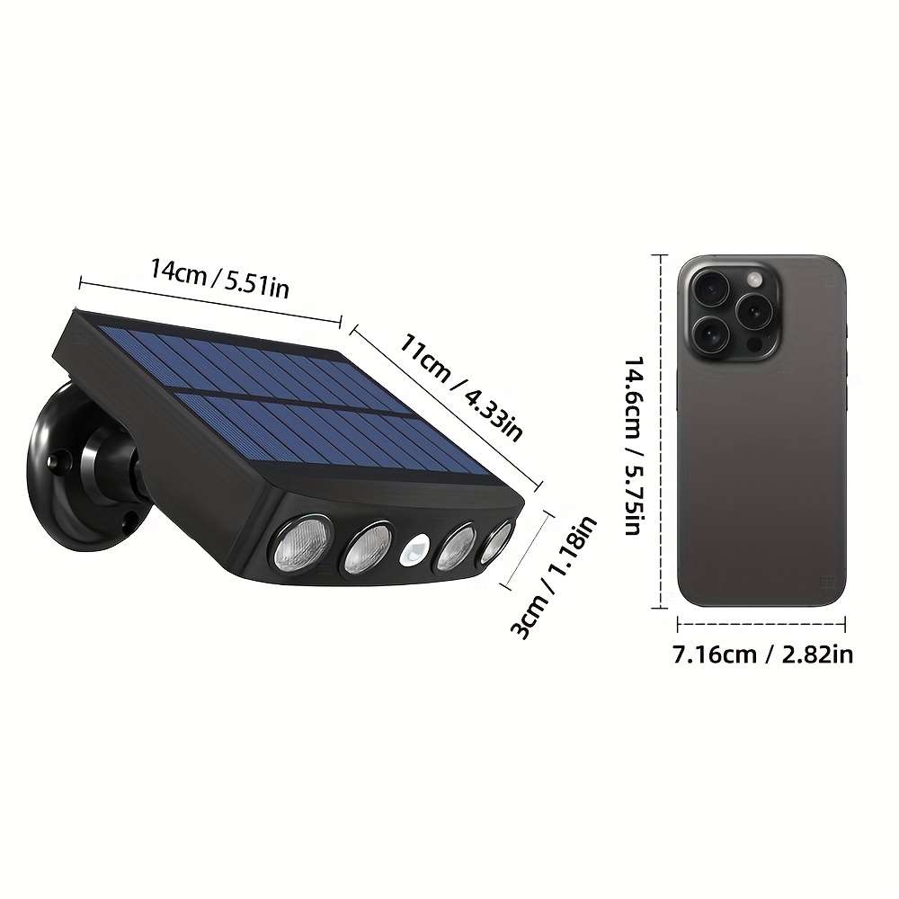 Solar Emergency Lights Color Warm Light Upgraded Version Model7Led