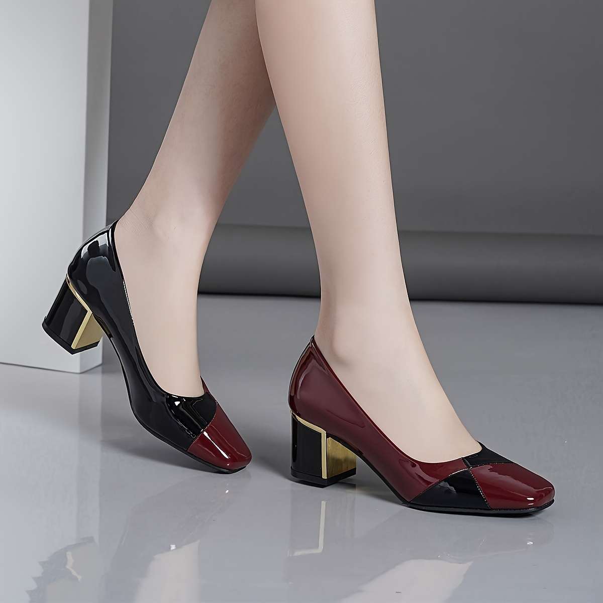Women S High Heels Color Reddish Black Sizeuk 5