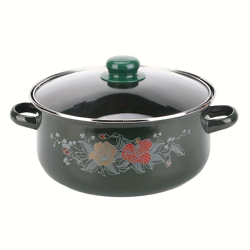 5Pcs Professional Exquisite And Portable Multifunctional Enamel Pot Cooking