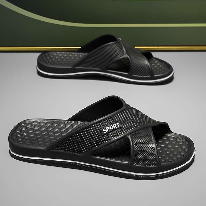 Men Slippers Summer Style Grey Size Uk 7
