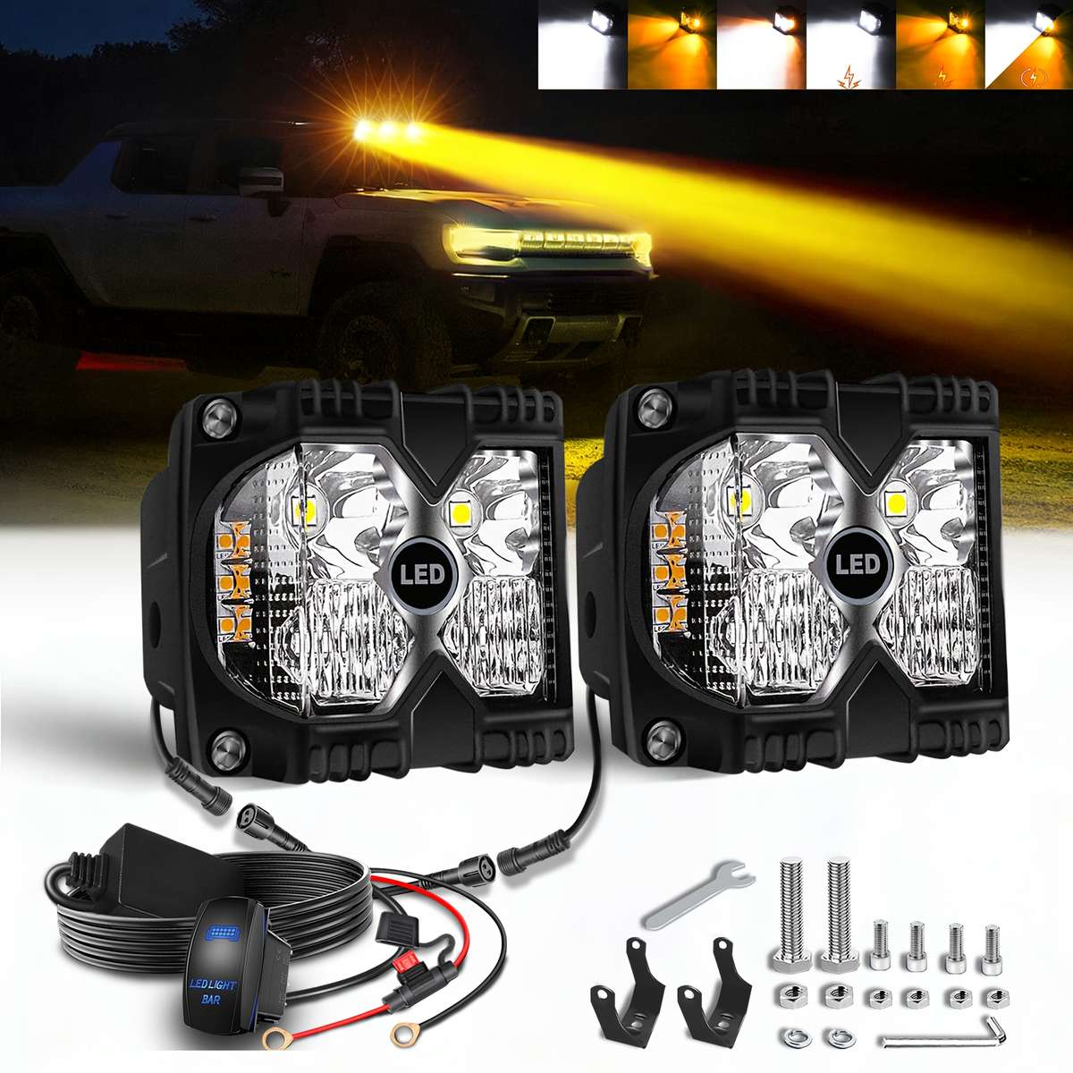 Car Lights Model 2 Pack Wire Set
