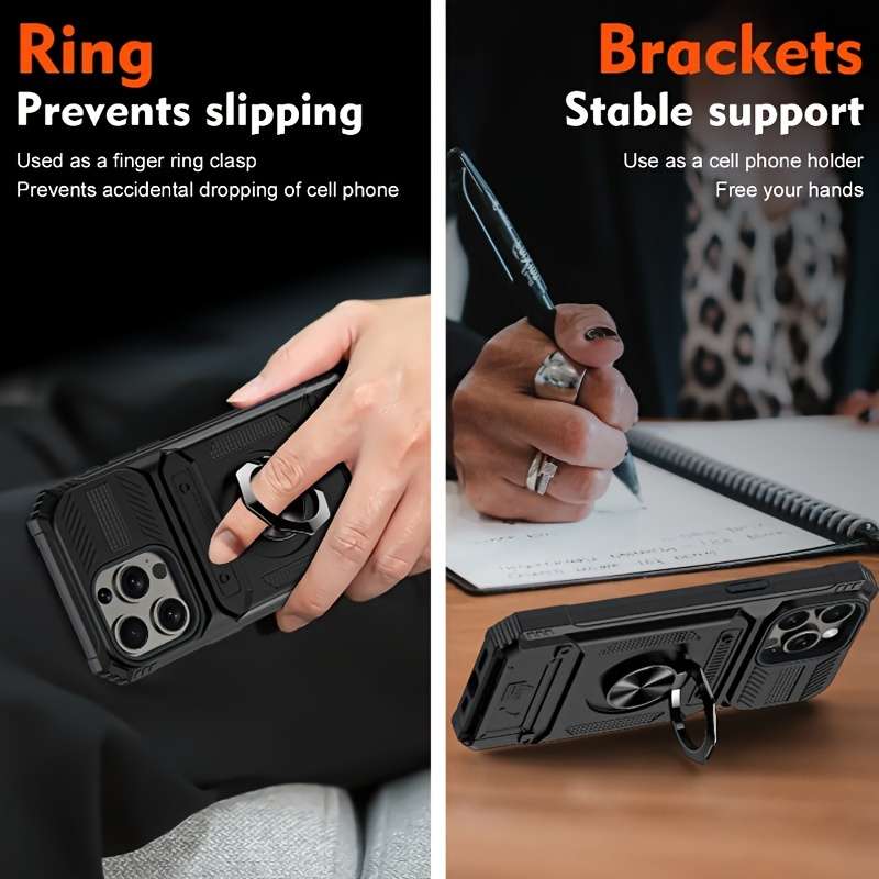 1Pc Red For iPhone 14 Pro Max Heavy Duty Shockproof Phone Case