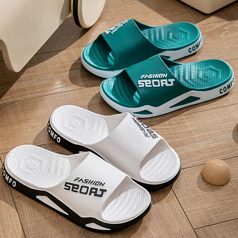 Men Slippers Summer Style Green Size Uk 9.5 To 10