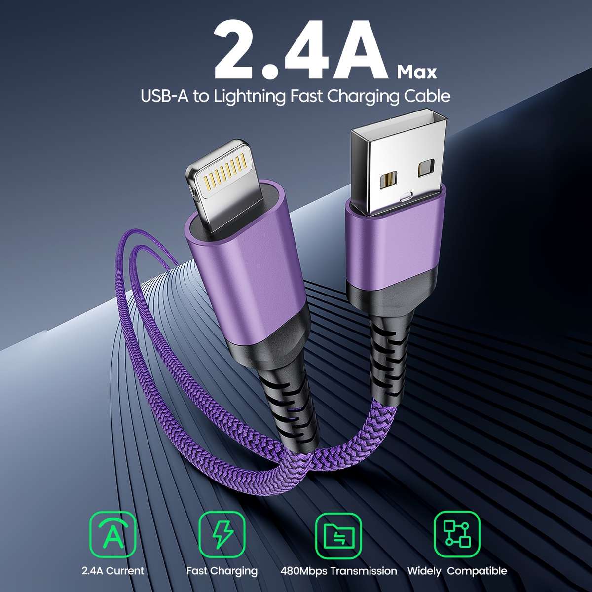 Charging Cable Color Red Model3M   10Ft
