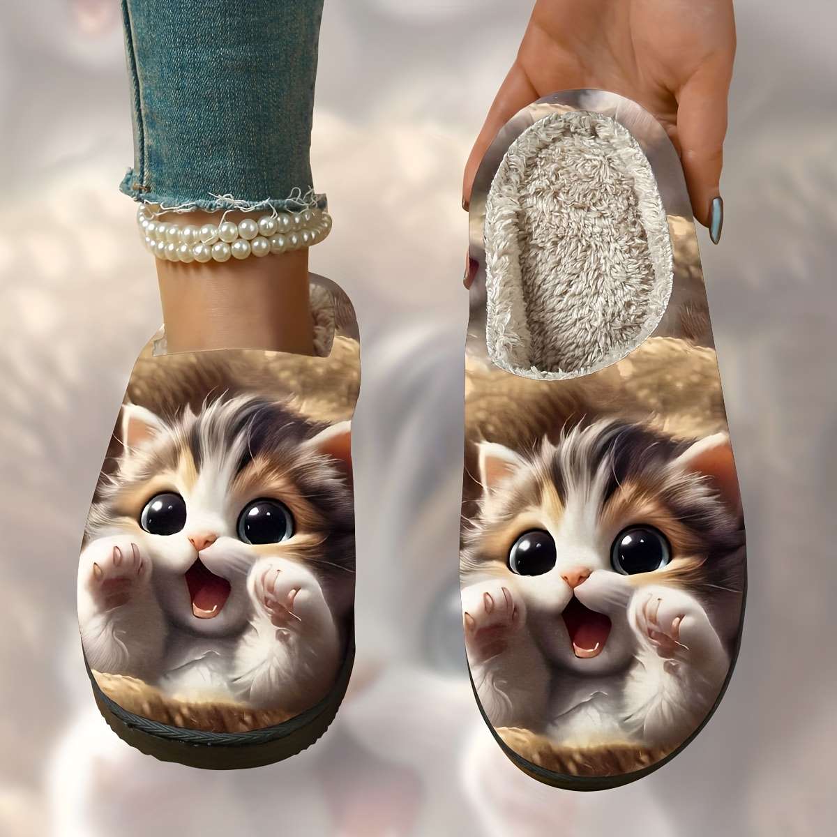 Cotton Slippers Color Multicolor Sizeuk 7.5-8