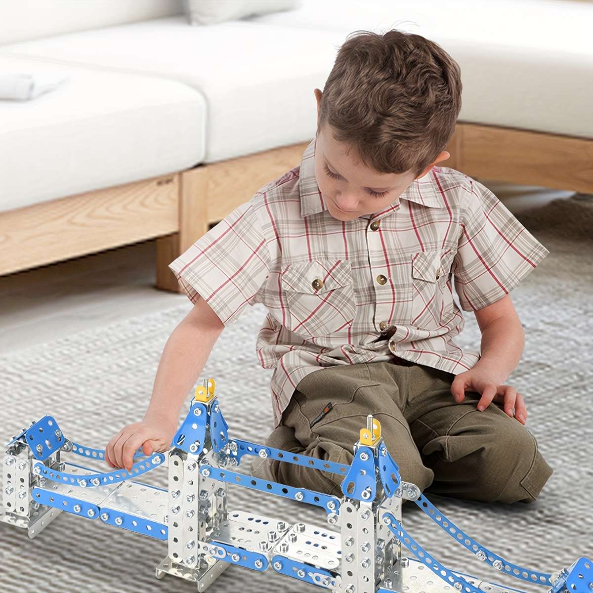 3D Building Model Puzzle Set Style Tower Bridge