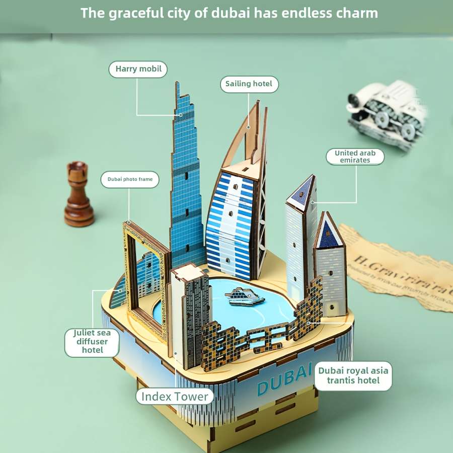 Building Toy Architectural Model Toy Set Model Paris A