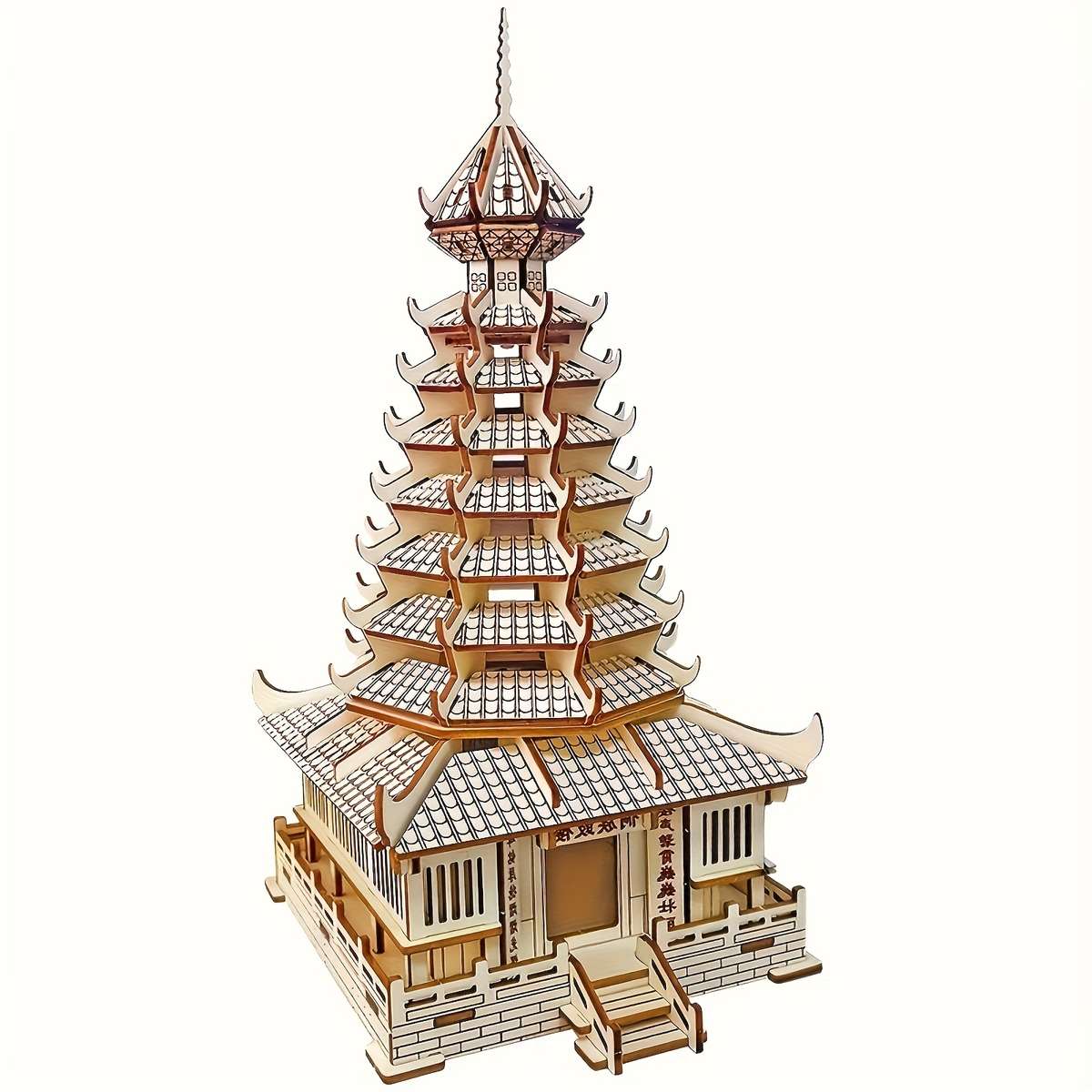 Building Toy Architectural Model Toy Set Items Wooden Iron Tower
