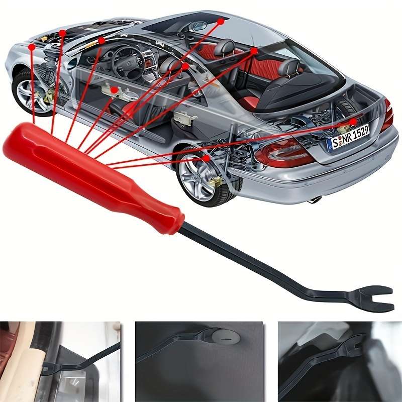 2Pcs Automotive Fastener Trim Removal Tool Kit