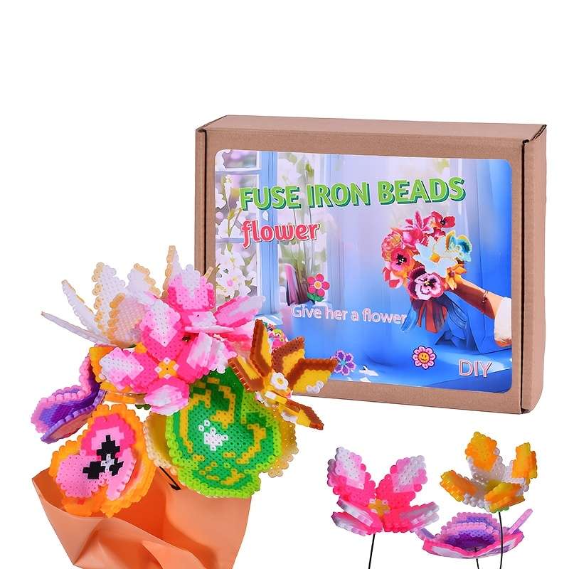 Perler Bead Set Peanut Butter Flower