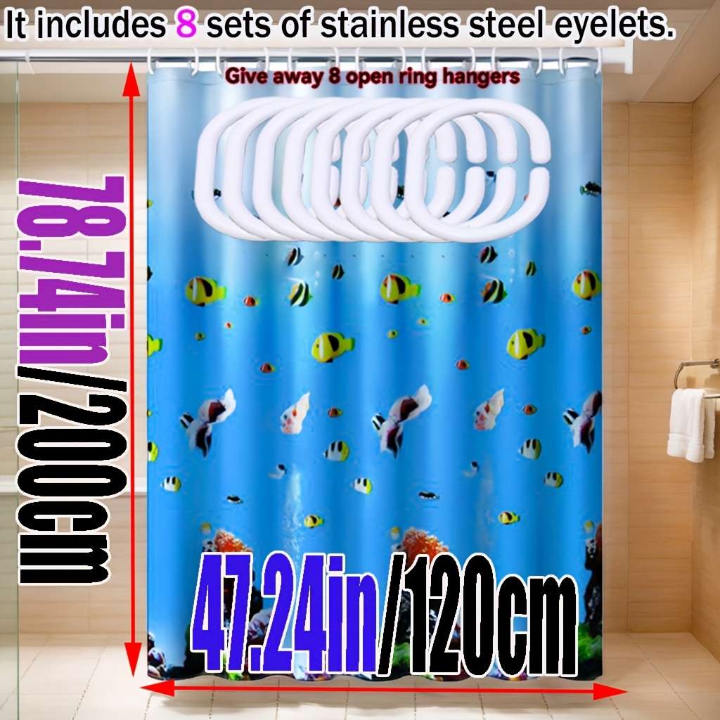Waterproof Shower Curtain Size 180*200Cm70.87*78.74In
