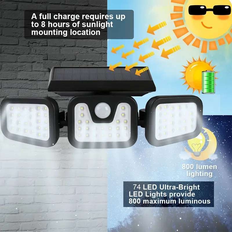 Solar Safety Light Outdoor Solar Light