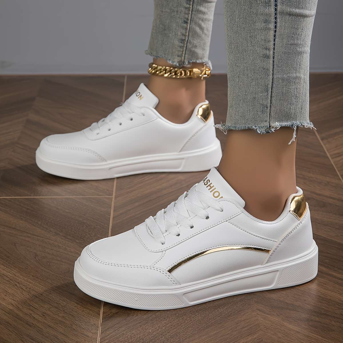 Sneakers Color White Sizeuk 7.5