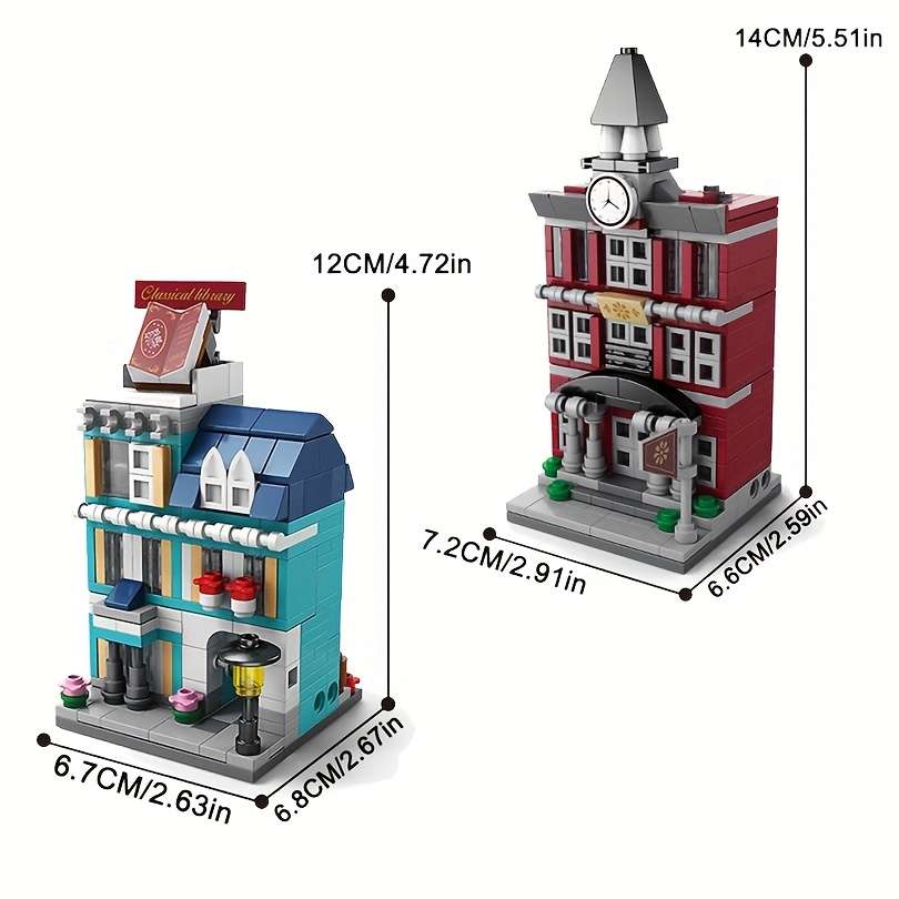 Building Toy Architectural Model Toy Set Items Fourth Set   559Pcs