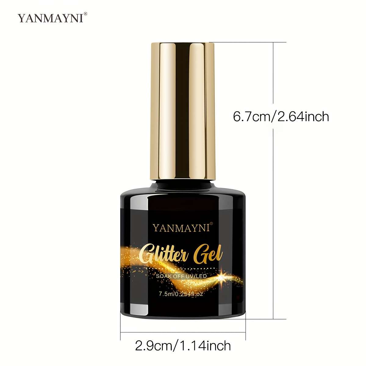 Nail Polish Items 269 7.5Ml Yellow Cover Plastic Black Bottleyanmayni Special Glue