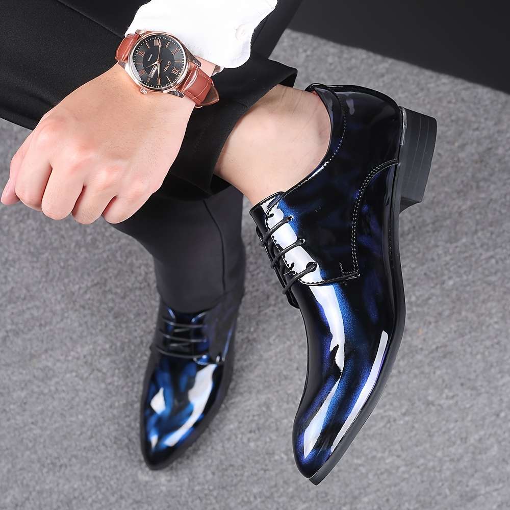 Mens Leather Shoes Color Red Sizeuk 10