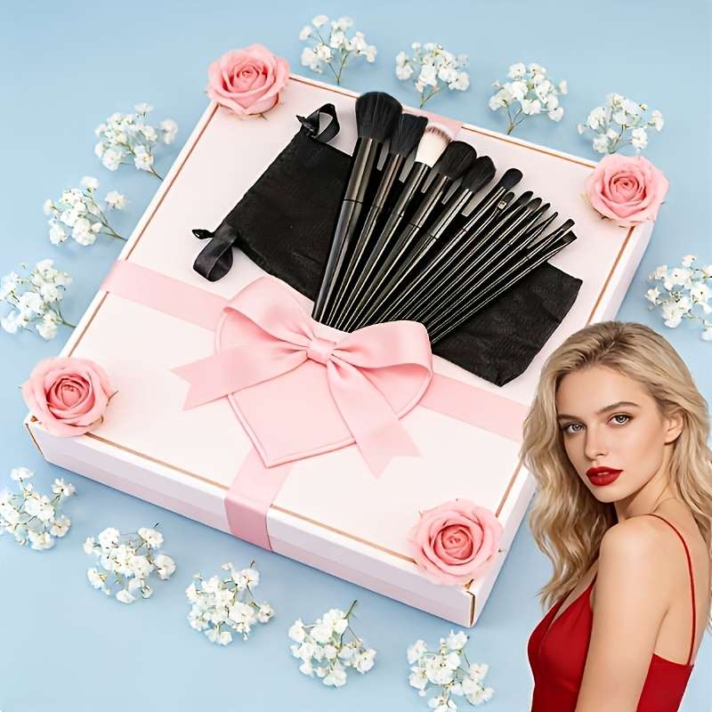 Makeup Brush Set Color Black Quantity16Pcs