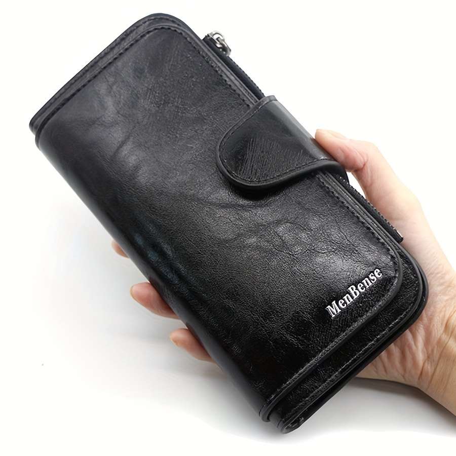 A Large Capacity Multifunctional Women'S Wallet With Multiple Card Slots A Long Three-Fold Des