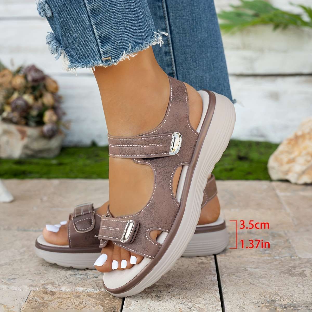 Non Slip Trendsetting Lightweight Quick Dry Women S Platform Sandals With