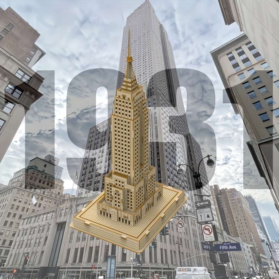 Building Toy Architectural Model Toy Set Model Empire State Building