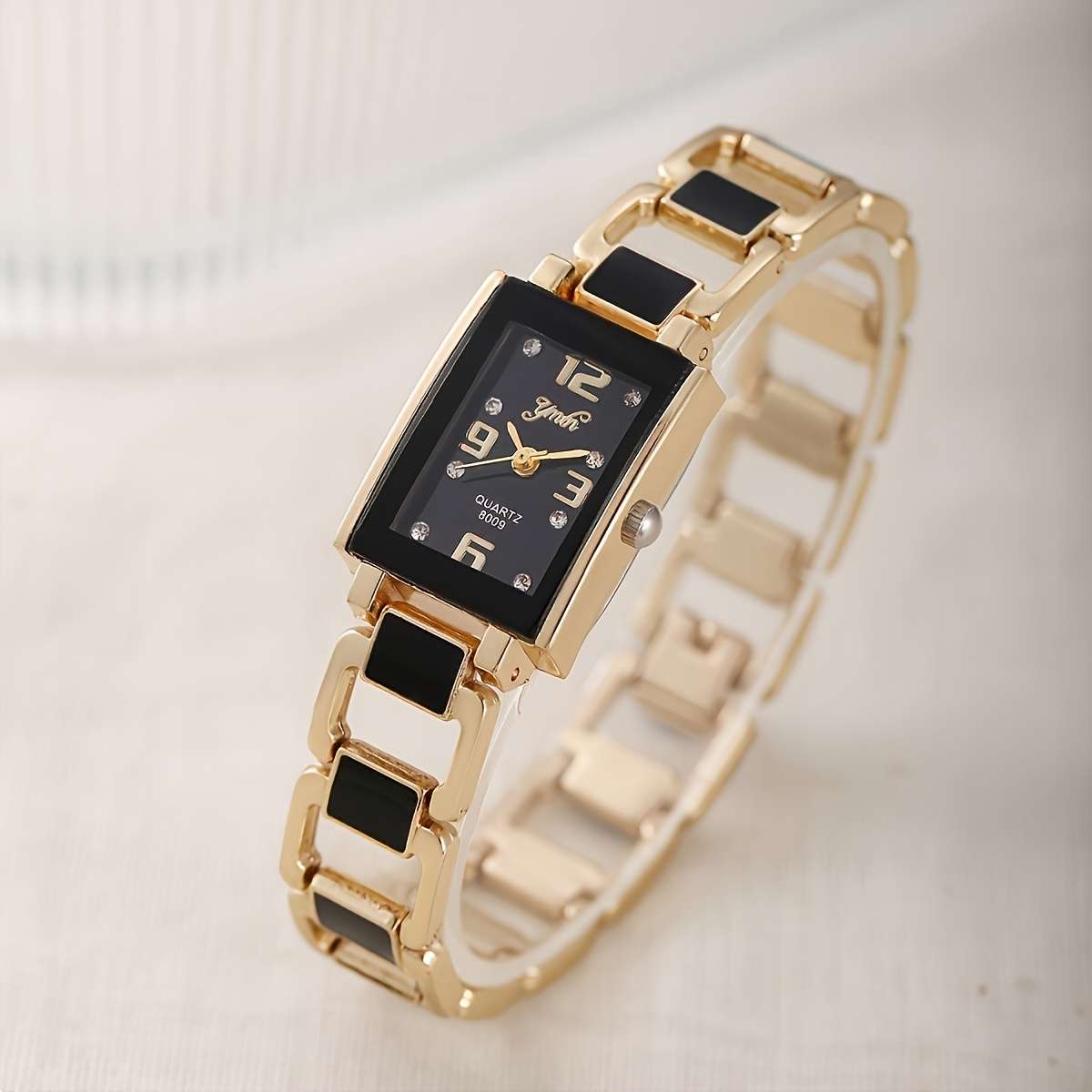 6Pcs Multifunctional Women Watches Quartz Movements Alloy Cases Square Ladies