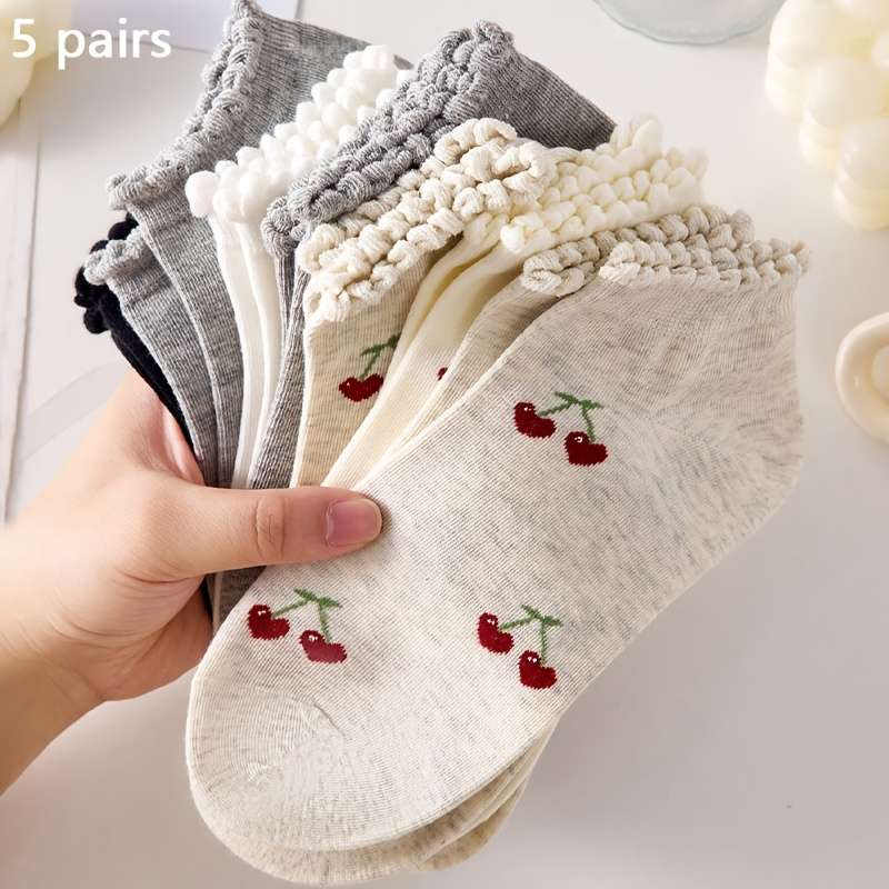 Women S Socks Color Random Color 5Pairs Size Onesize