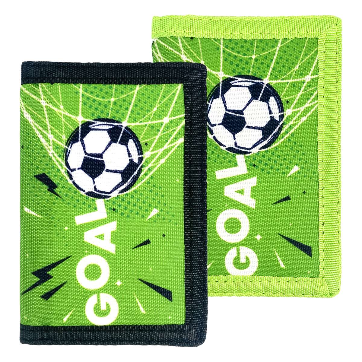 Vibrant Soccer-Themed Wallet With Smooth Zipper Realistic Printed Soccer Ball Design Multiple
