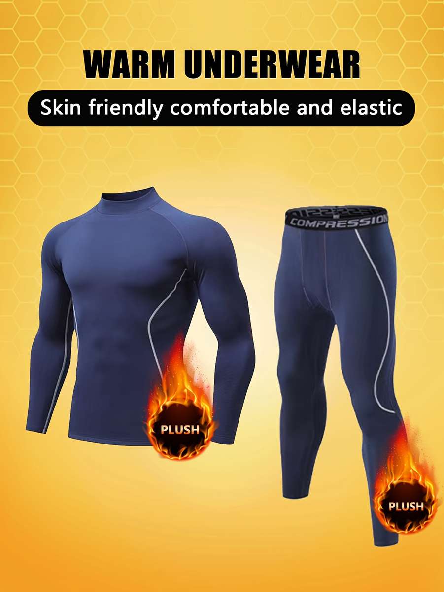 Thermal Underwear Color Black Sizexxl