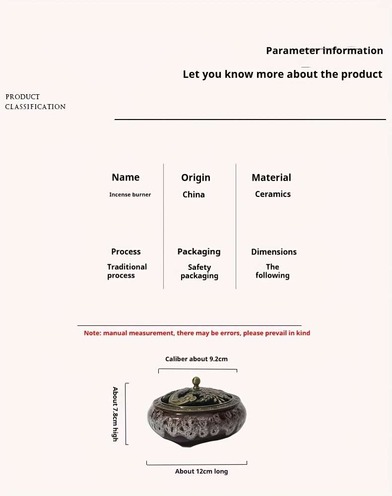 Incense Burner Items  Kiln Red