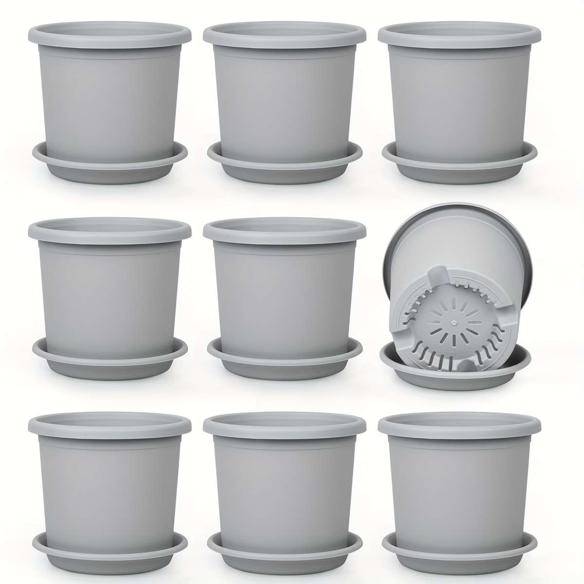 Flowerpot  9Pcscolor Beige Color
