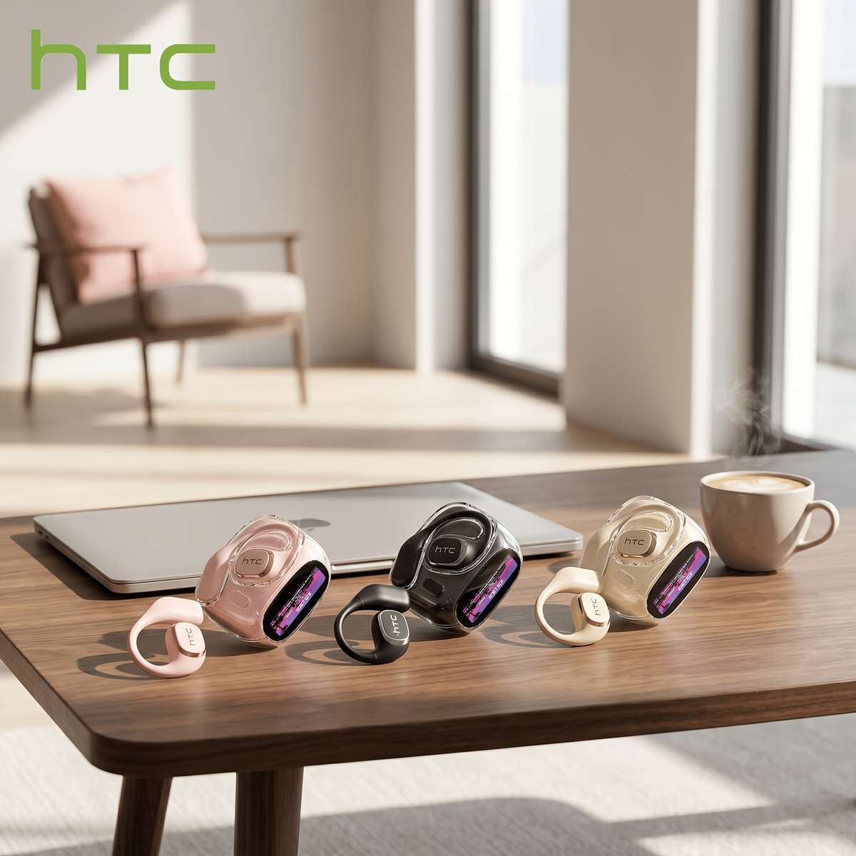 Headset 2 Beige Earphones  Earphone Case  Global Real Time Translation