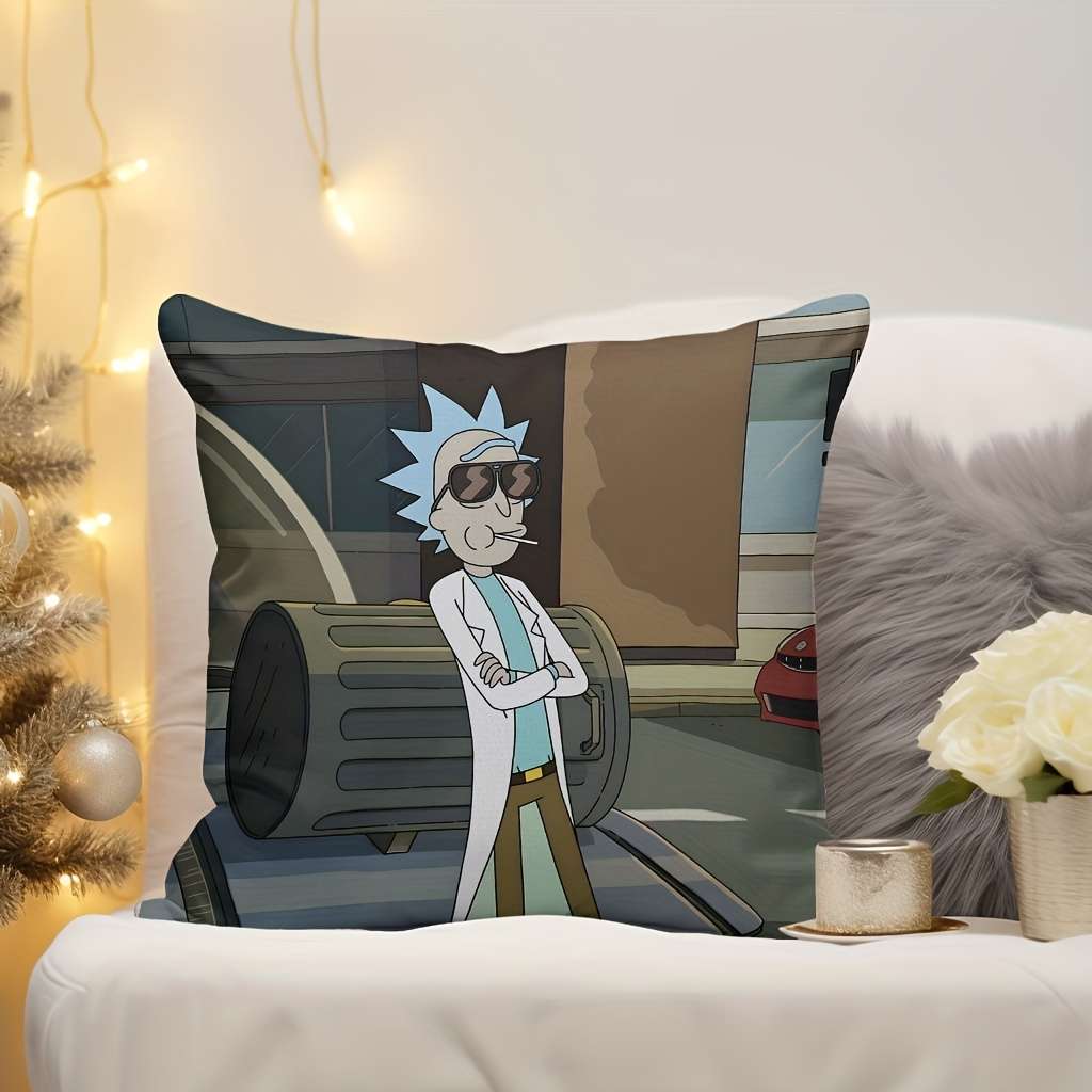 Soft Touch High Density Authorized Warner Bros Rick And Morty Sofa Accent