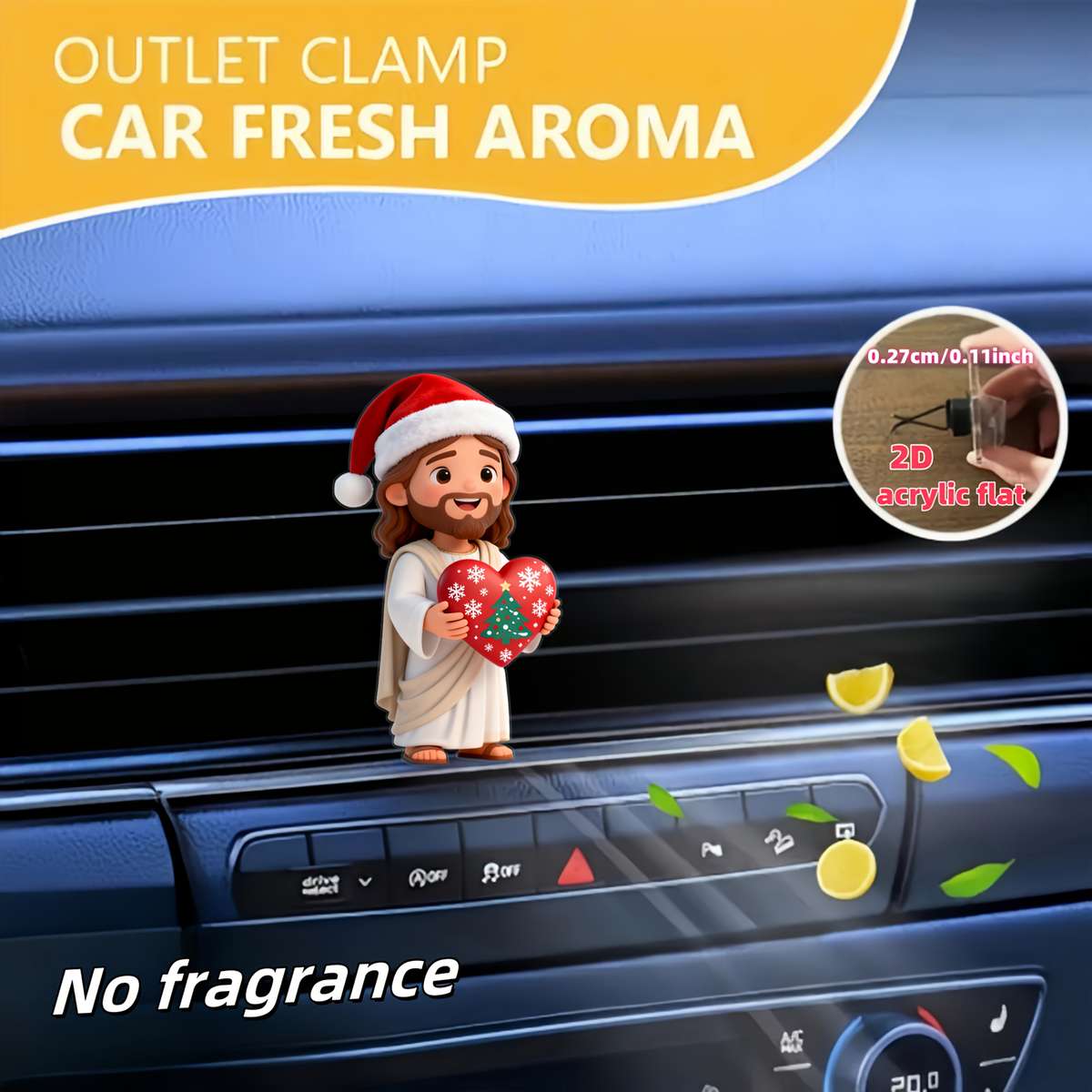Car Interior Decor Style Jesus Christmas Blessing