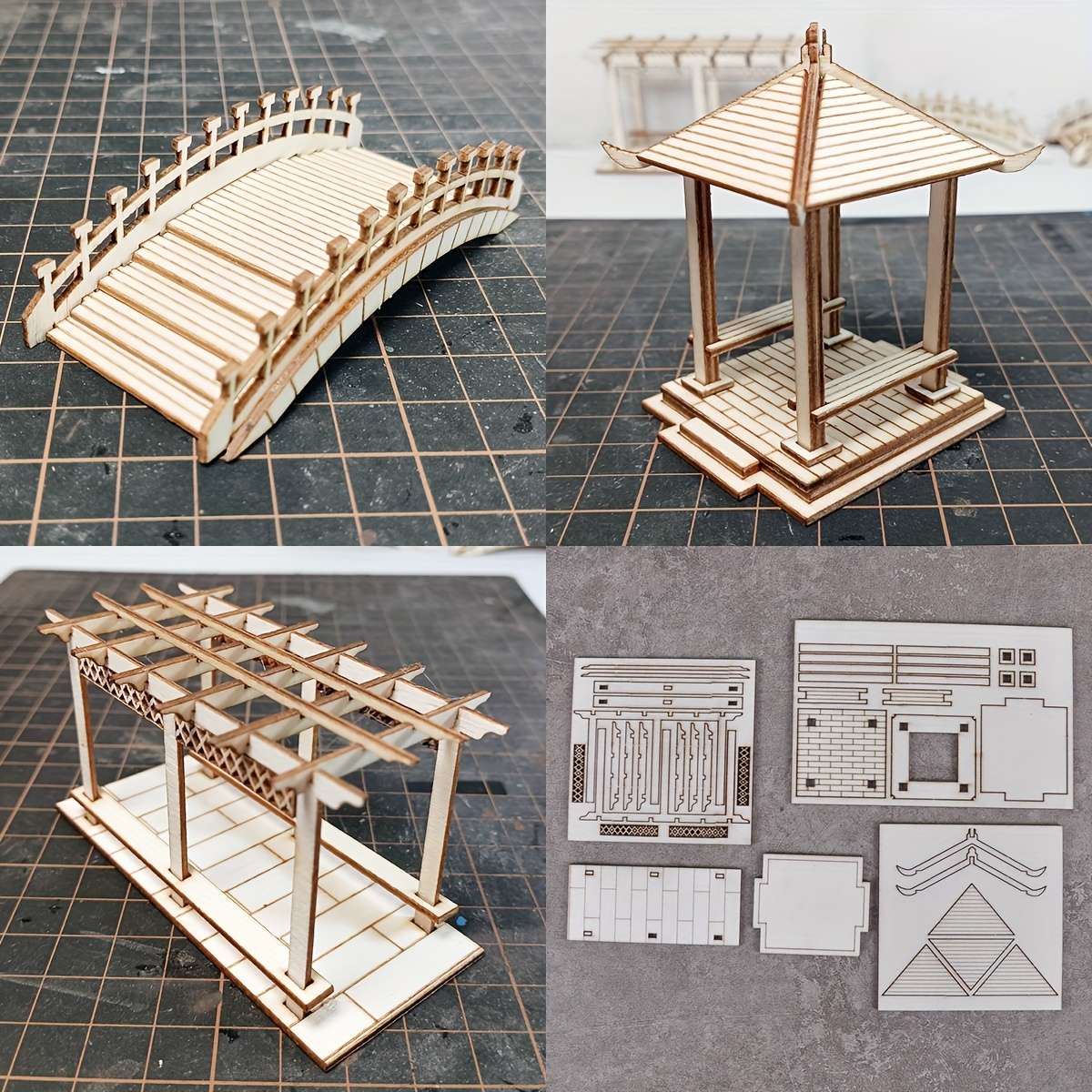 3D Building Model Puzzle Set