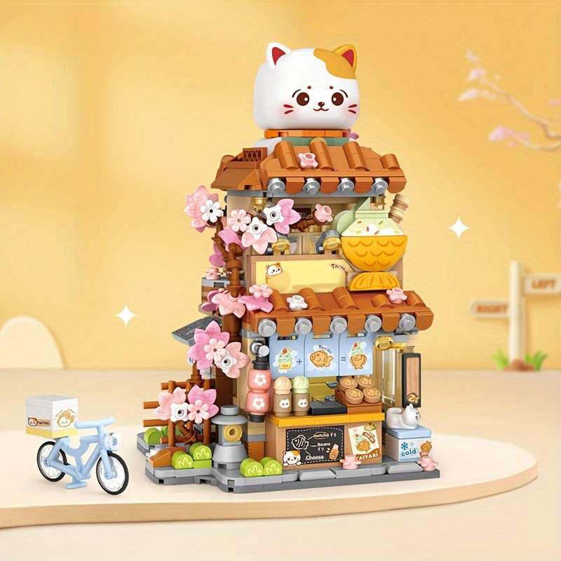 Building Toy Architectural Model Toy Set Style Flower Shop