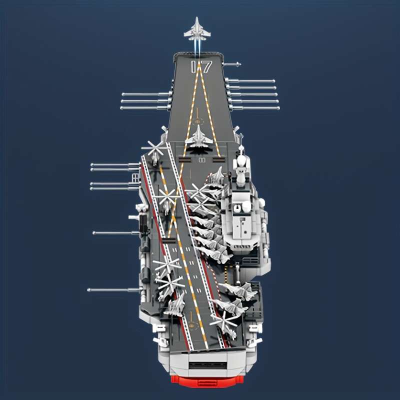 3D Jigsaw Puzzle Model Ship Style Shandong Ship 1 650 Building Block Assembly Model