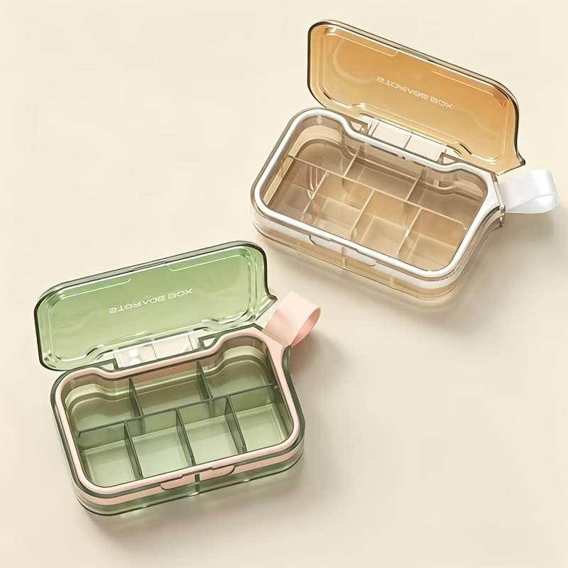 Antibacterial Box Mint Green 7 Grids