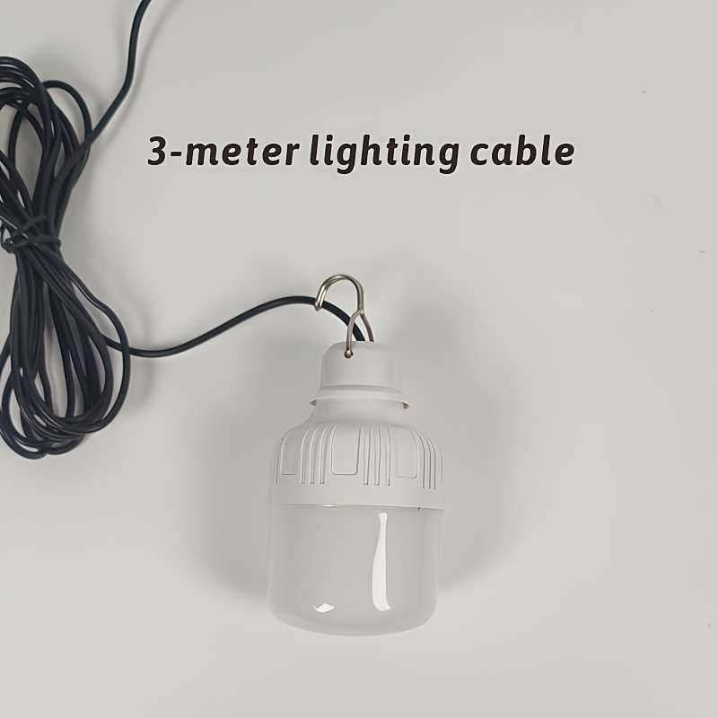 Solar Emergency Lights Color Green Solar Panel  2 Bulbs