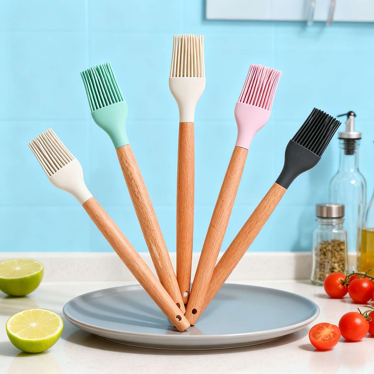 Baking Brush Color Random Color5Pcs