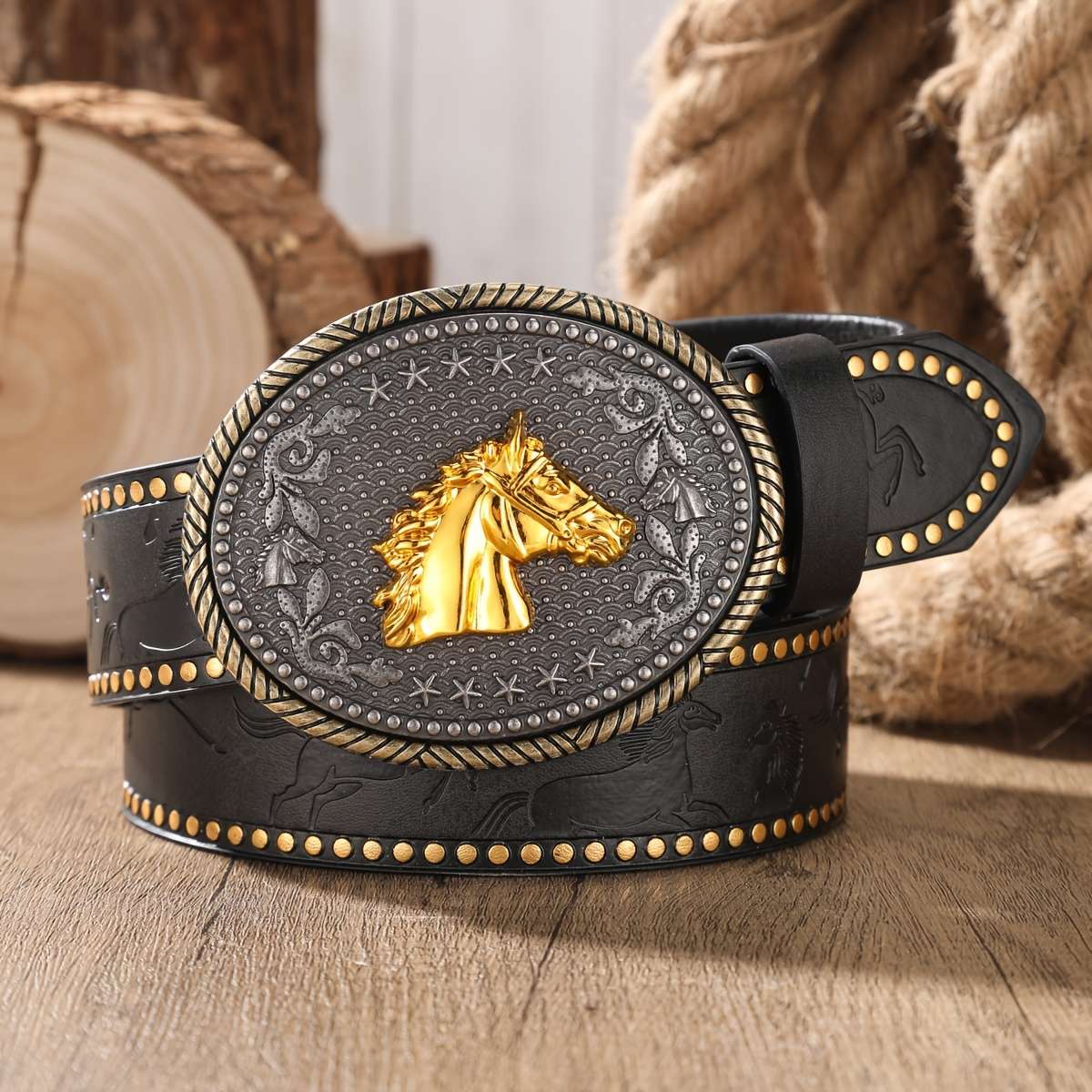 Belt Color Camel Bronze Colored Buckle Size 120Cm 47.2Inch