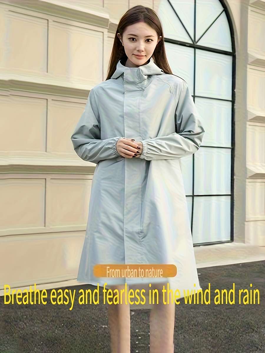 Raincoat Light Blue Size Asian M