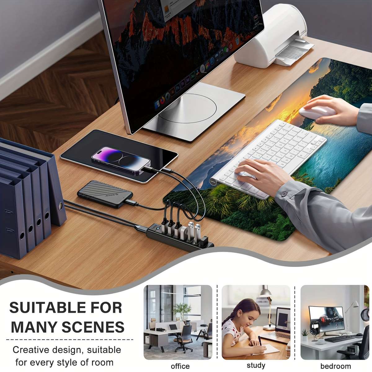 Mouse Pad Size 15.7Inch X 35.4Inch