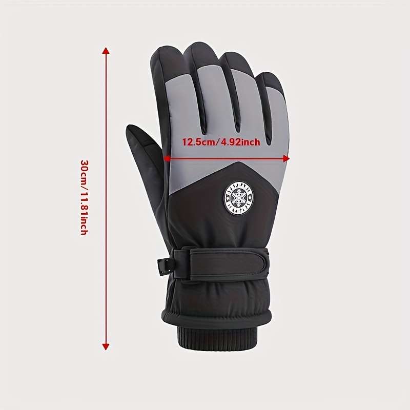 Winter Gloves Color Black Gray