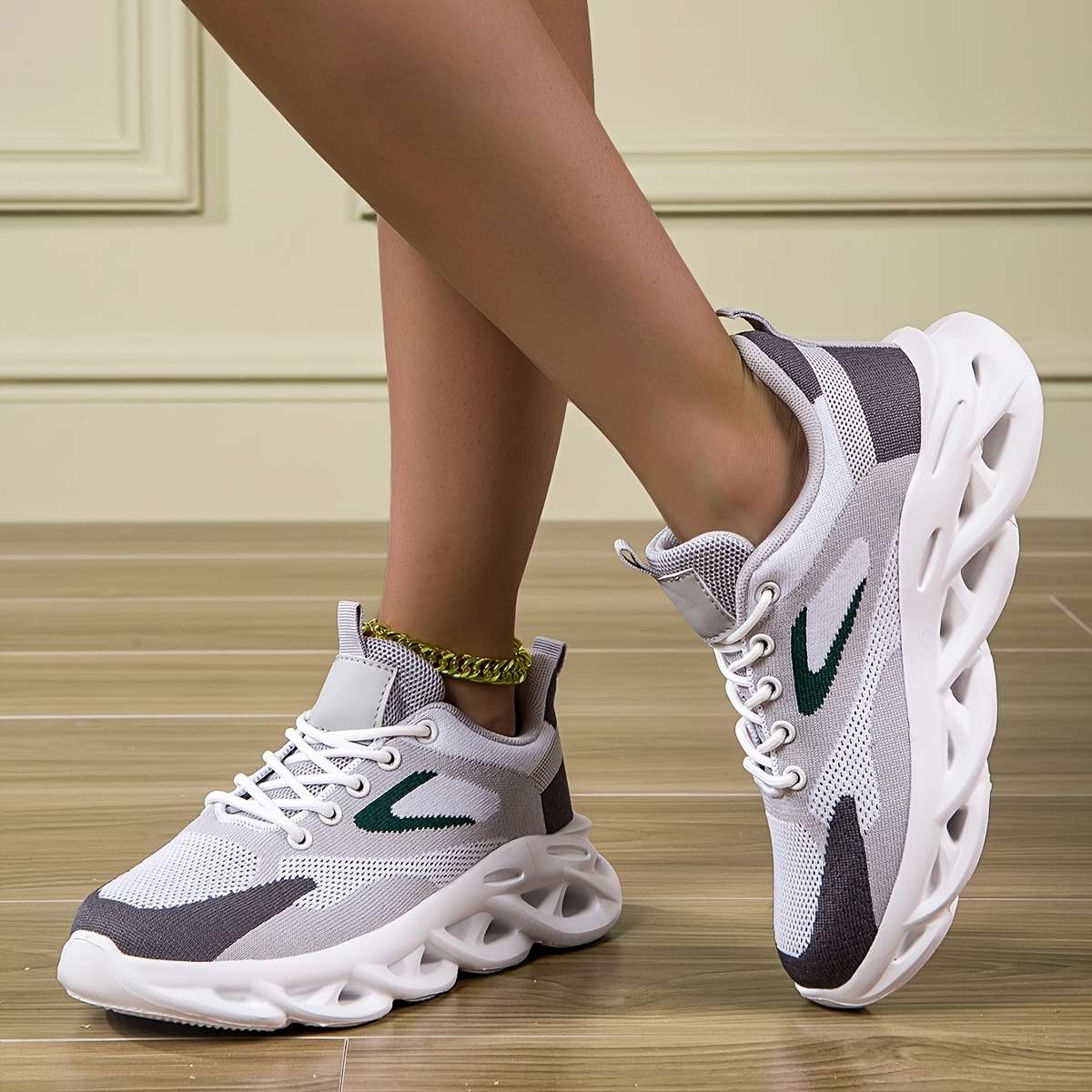Women S Sneakers Color Khaki Sizeuk 5