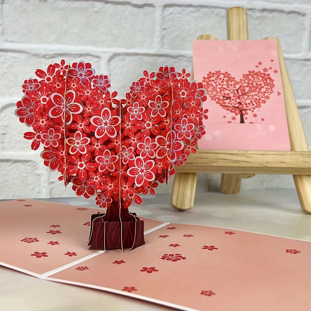 Greeting Cards Items Silvery Love Tree