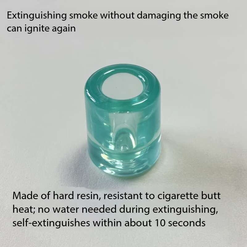 Cigarette Butt Extinguisher Heat Resistant Fire Stop Plug Ashtray Cigarette