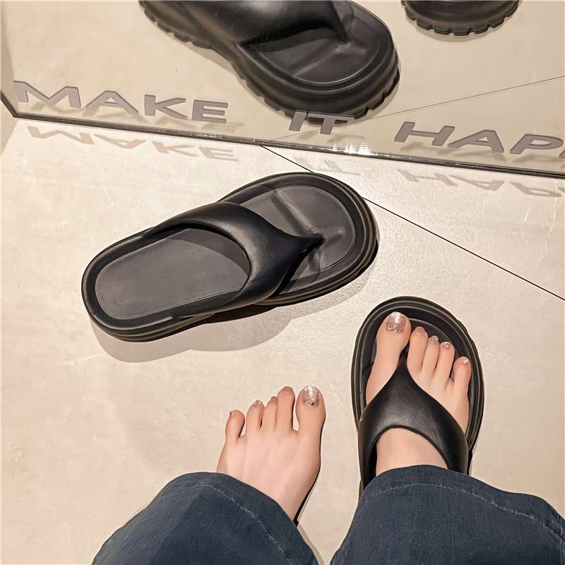 Ladies Summer Flip Flops White Uk 6.5-7
