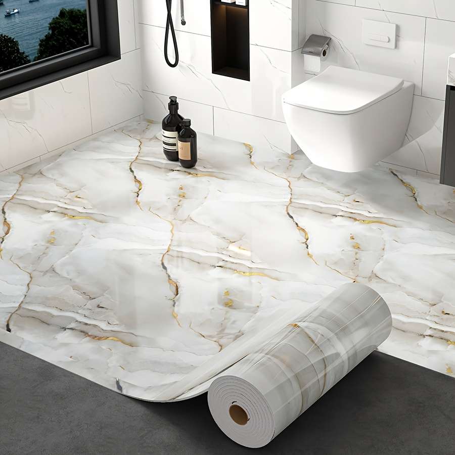 Floor Stickers Color Artificial Jade Pattern Quantity 1 Pc
