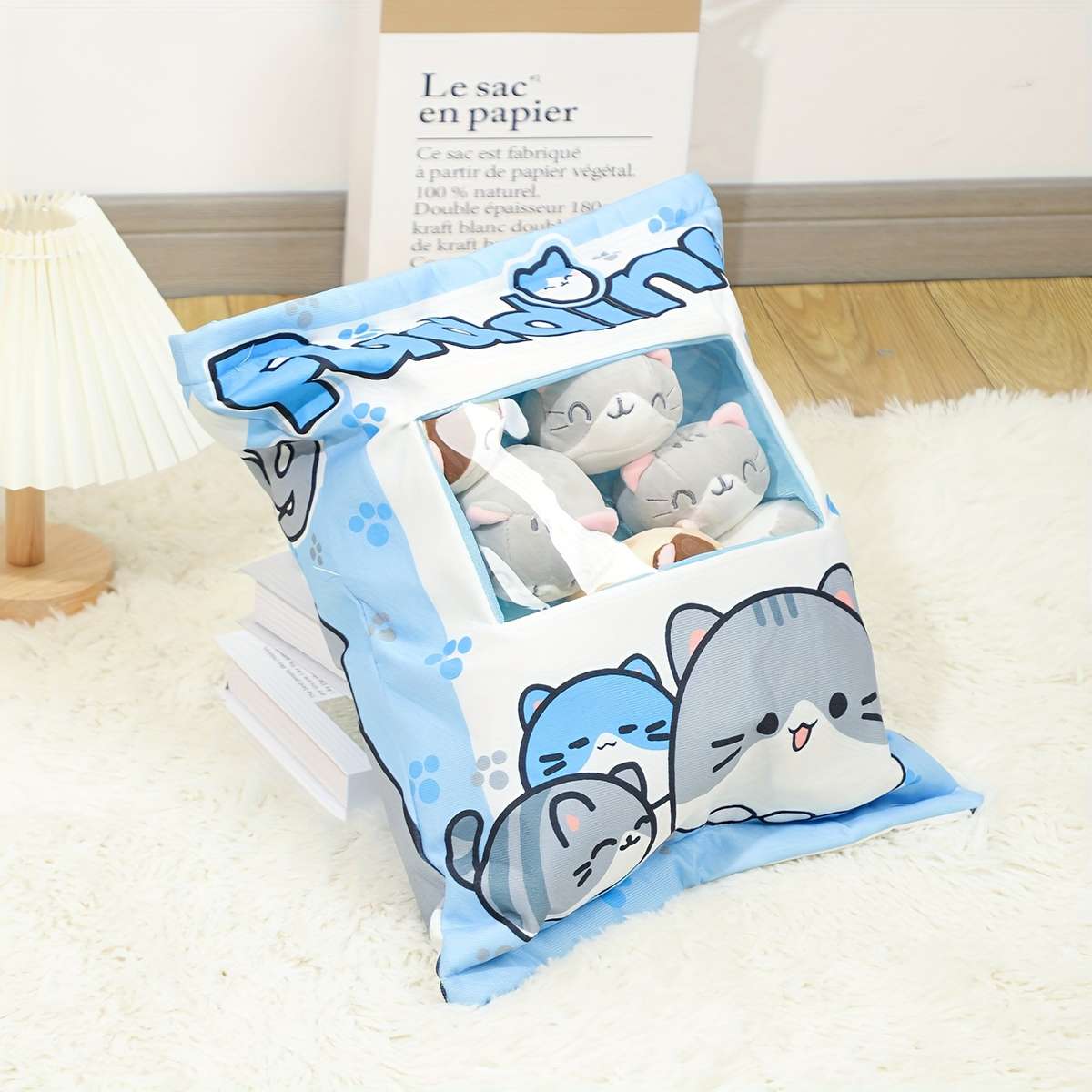 Plush Toys Color White Cat